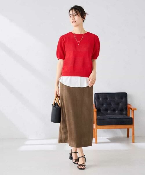 a.v.v / アー・ヴェ・ヴェ ニット・セーター | ラメッシュボーダープルオーバー | 詳細4