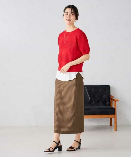 a.v.v / アー・ヴェ・ヴェ ニット・セーター | ラメッシュボーダープルオーバー | 詳細6