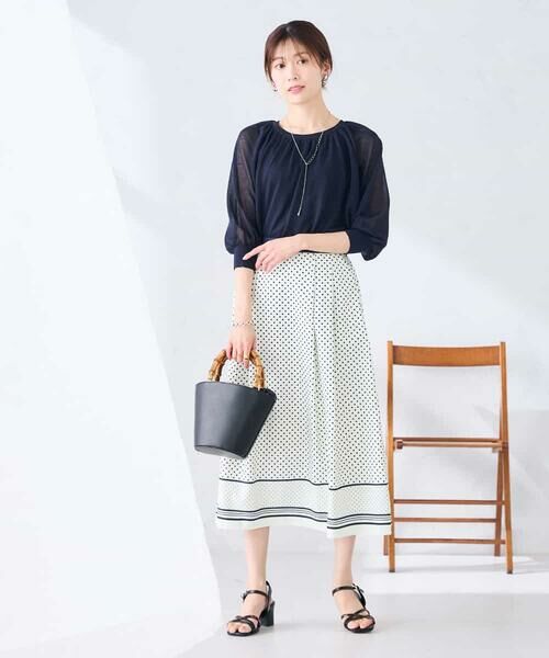 a.v.v / アー・ヴェ・ヴェ ニット・セーター | シアーギャザーニット | 詳細5