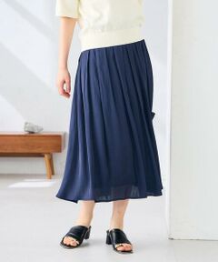 a.v.v / アー・ヴェ・ヴェ ロング・マキシ丈スカート | エアリーサテンフレアスカート