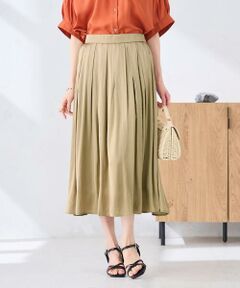 a.v.v / アー・ヴェ・ヴェ ロング・マキシ丈スカート | エアリーサテンフレアスカート