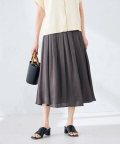 a.v.v / アー・ヴェ・ヴェ ロング・マキシ丈スカート | エアリーサテンフレアスカート