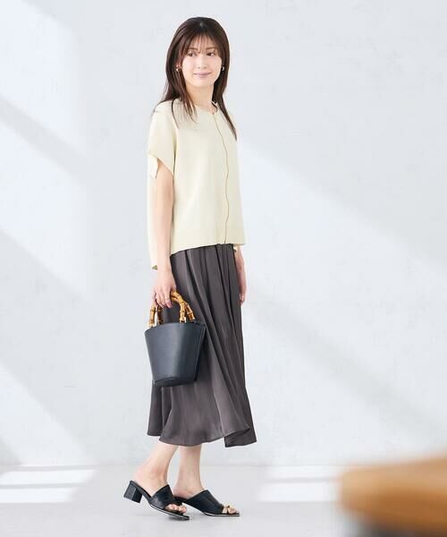 a.v.v / アー・ヴェ・ヴェ ロング・マキシ丈スカート | エアリーサテンフレアスカート | 詳細18