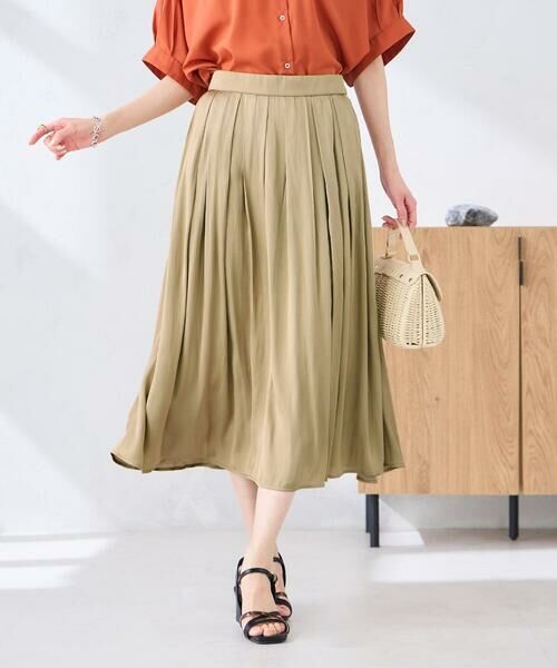 a.v.v / アー・ヴェ・ヴェ ロング・マキシ丈スカート | エアリーサテンフレアスカート | 詳細19