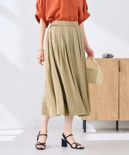 a.v.v / アー・ヴェ・ヴェ ロング・マキシ丈スカート | エアリーサテンフレアスカート | 詳細20