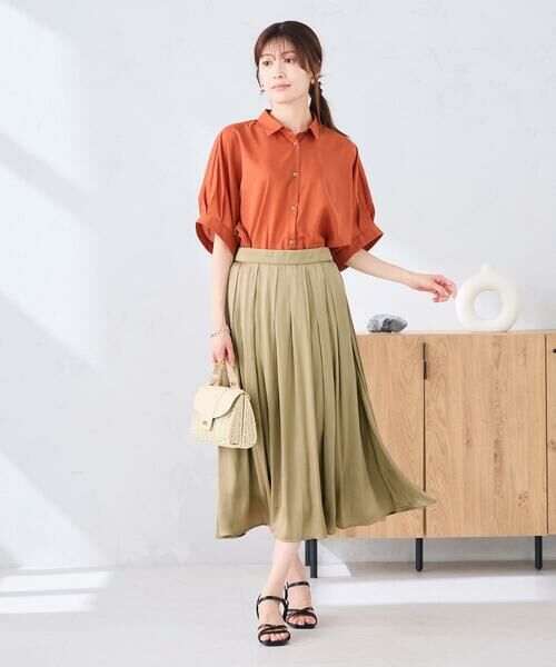 a.v.v / アー・ヴェ・ヴェ ロング・マキシ丈スカート | エアリーサテンフレアスカート | 詳細21