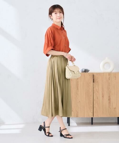 a.v.v / アー・ヴェ・ヴェ ロング・マキシ丈スカート | エアリーサテンフレアスカート | 詳細24