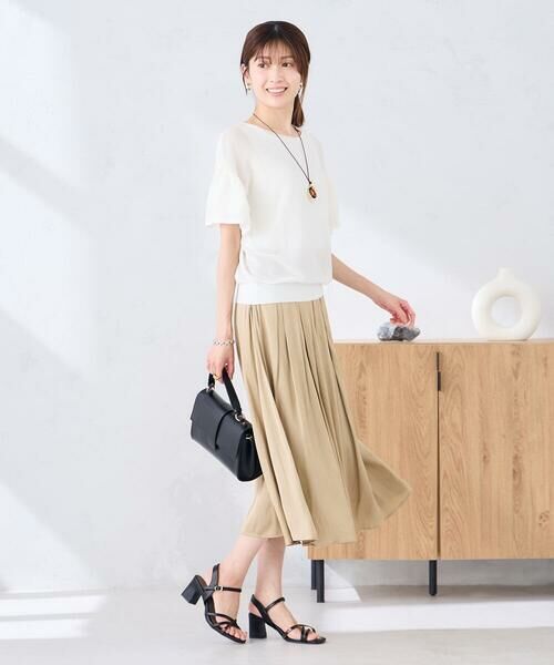 a.v.v / アー・ヴェ・ヴェ ロング・マキシ丈スカート | エアリーサテンフレアスカート | 詳細27