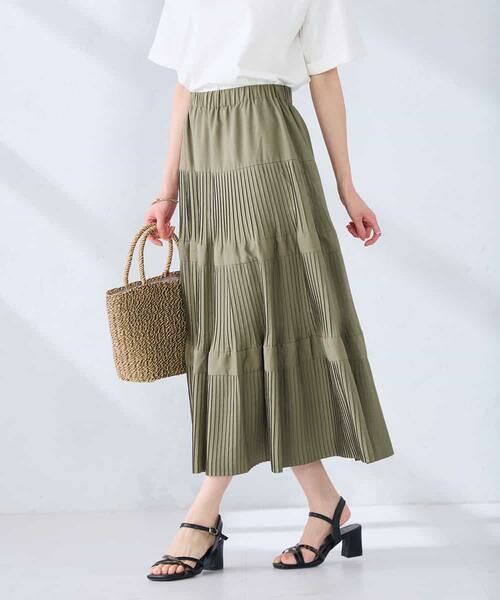 a.v.v / アー・ヴェ・ヴェ ロング・マキシ丈スカート | 【洗える】ティアードプリーツスカート | 詳細2