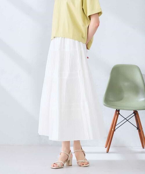 a.v.v / アー・ヴェ・ヴェ ロング・マキシ丈スカート | 【洗える】ティアードプリーツスカート | 詳細7