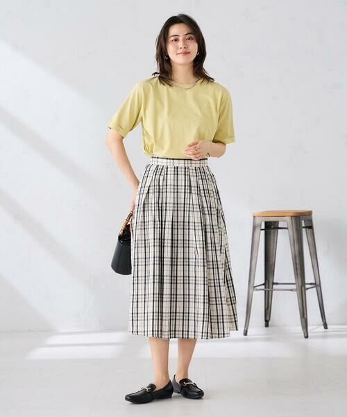 a.v.v / アー・ヴェ・ヴェ ロング・マキシ丈スカート | 【洗える】メモリーチェックタフタスカート | 詳細10