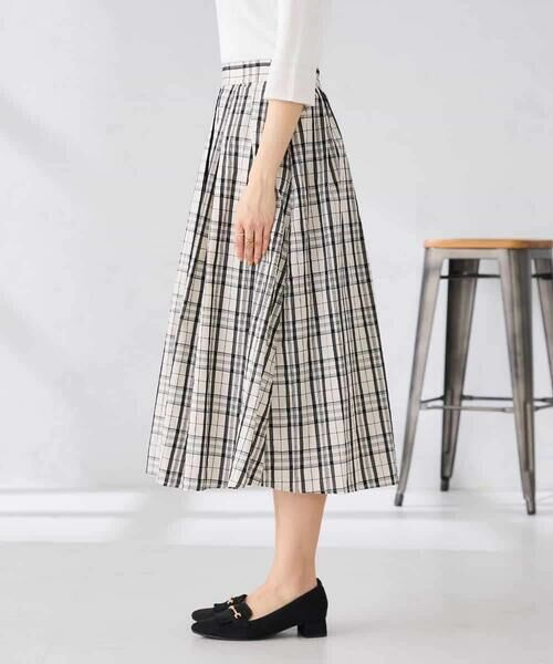 a.v.v / アー・ヴェ・ヴェ ロング・マキシ丈スカート | 【洗える】メモリーチェックタフタスカート | 詳細12