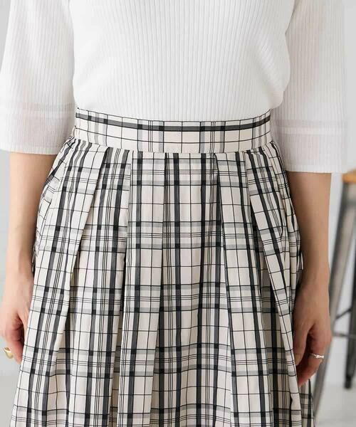 a.v.v / アー・ヴェ・ヴェ ロング・マキシ丈スカート | 【洗える】メモリーチェックタフタスカート | 詳細14