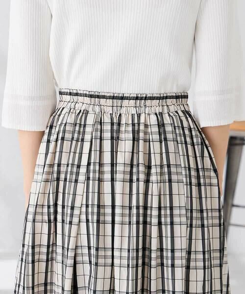 a.v.v / アー・ヴェ・ヴェ ロング・マキシ丈スカート | 【洗える】メモリーチェックタフタスカート | 詳細15