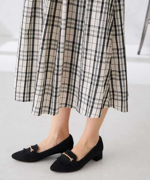 a.v.v / アー・ヴェ・ヴェ ロング・マキシ丈スカート | 【洗える】メモリーチェックタフタスカート | 詳細17