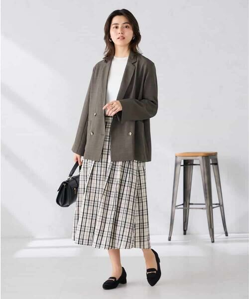 a.v.v / アー・ヴェ・ヴェ ロング・マキシ丈スカート | 【洗える】メモリーチェックタフタスカート | 詳細6