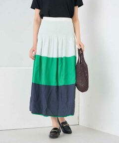 a.v.v / アー・ヴェ・ヴェ ロング・マキシ丈スカート | 2WAYリバーシブルシャーリングフレアスカート