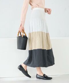 a.v.v / アー・ヴェ・ヴェ ロング・マキシ丈スカート | 2WAYリバーシブルシャーリングフレアスカート