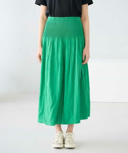 a.v.v / アー・ヴェ・ヴェ ロング・マキシ丈スカート | 2WAYリバーシブルシャーリングフレアスカート | 詳細10