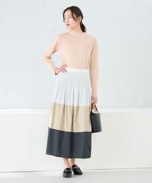 a.v.v / アー・ヴェ・ヴェ ロング・マキシ丈スカート | 2WAYリバーシブルシャーリングフレアスカート | 詳細17
