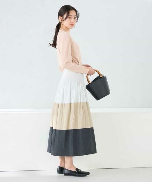 a.v.v / アー・ヴェ・ヴェ ロング・マキシ丈スカート | 2WAYリバーシブルシャーリングフレアスカート | 詳細19