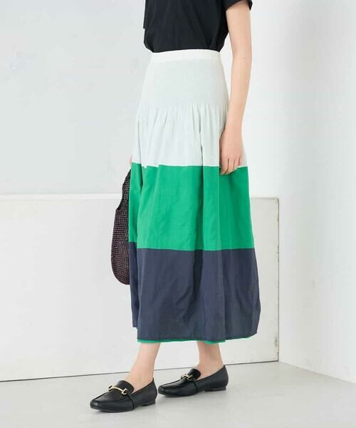 a.v.v / アー・ヴェ・ヴェ ロング・マキシ丈スカート | 2WAYリバーシブルシャーリングフレアスカート | 詳細2
