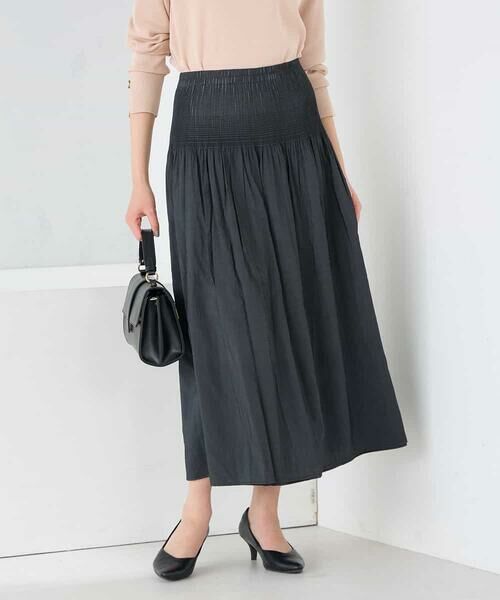 a.v.v / アー・ヴェ・ヴェ ロング・マキシ丈スカート | 2WAYリバーシブルシャーリングフレアスカート | 詳細20