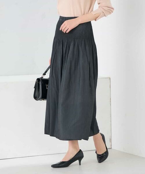 a.v.v / アー・ヴェ・ヴェ ロング・マキシ丈スカート | 2WAYリバーシブルシャーリングフレアスカート | 詳細21