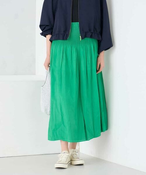 a.v.v / アー・ヴェ・ヴェ ロング・マキシ丈スカート | 2WAYリバーシブルシャーリングフレアスカート | 詳細8