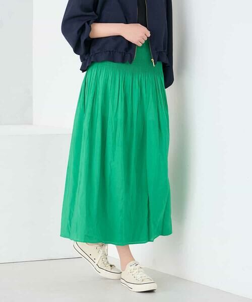 a.v.v / アー・ヴェ・ヴェ ロング・マキシ丈スカート | 2WAYリバーシブルシャーリングフレアスカート | 詳細9