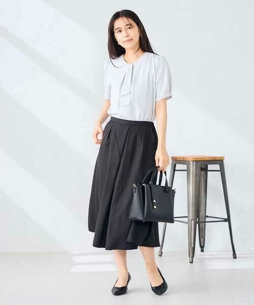 a.v.v / アー・ヴェ・ヴェ ロング・マキシ丈スカート | 【洗える】フロントタックフレアスカート | 詳細12