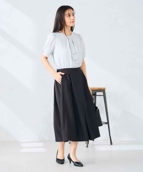 a.v.v / アー・ヴェ・ヴェ ロング・マキシ丈スカート | 【洗える】フロントタックフレアスカート | 詳細13