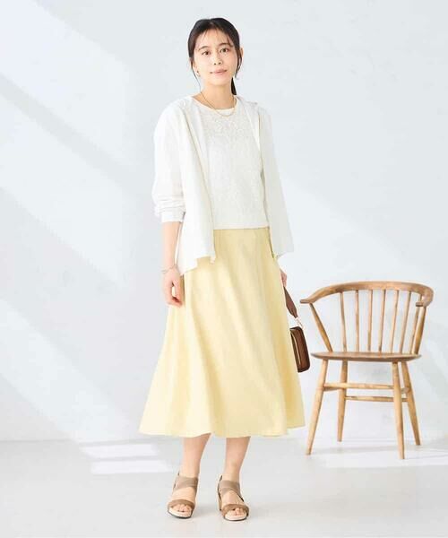 a.v.v / アー・ヴェ・ヴェ ロング・マキシ丈スカート | 【洗える】フロントタックフレアスカート | 詳細3