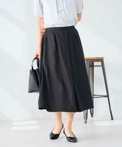 a.v.v / アー・ヴェ・ヴェ ロング・マキシ丈スカート | 【洗える】フロントタックフレアスカート | 詳細8