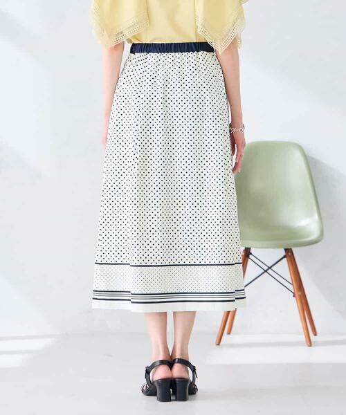 a.v.v / アー・ヴェ・ヴェ ロング・マキシ丈スカート | 【洗える】パネル切替ドットスカート | 詳細12