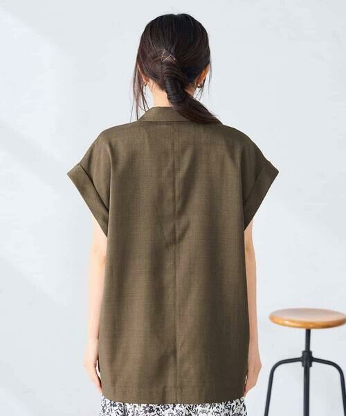 a.v.v / アー・ヴェ・ヴェ テーラードジャケット | 【ストレッチ/洗える】フレンチスリーブジレジャケット | 詳細25