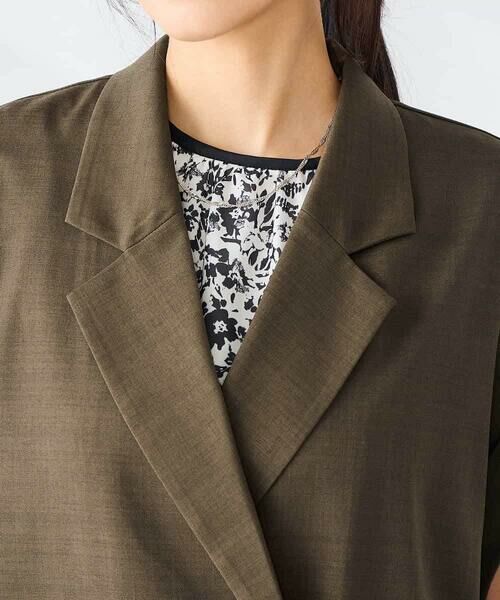 a.v.v / アー・ヴェ・ヴェ テーラードジャケット | 【ストレッチ/洗える】フレンチスリーブジレジャケット | 詳細26