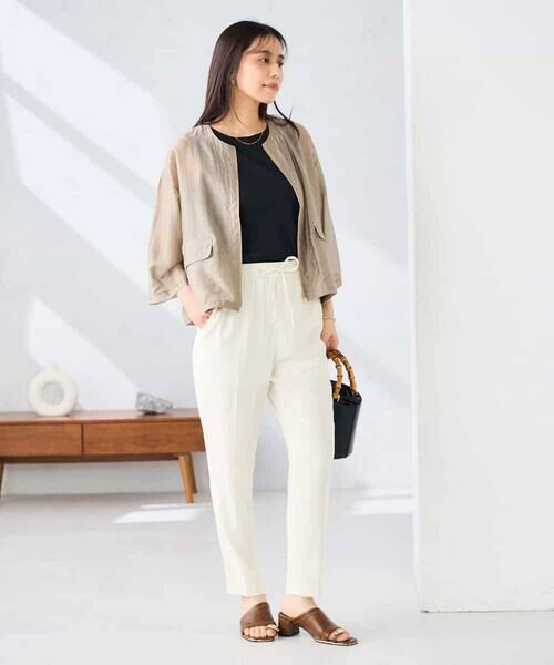 a.v.v / アー・ヴェ・ヴェ ノーカラージャケット | ノーカラーシアーブルゾン | 詳細7