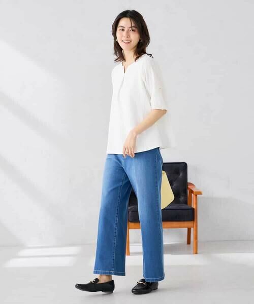 a.v.v / アー・ヴェ・ヴェ カットソー | レースジャガードスリーブトップス | 詳細10