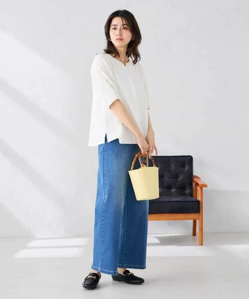 a.v.v / アー・ヴェ・ヴェ カットソー | レースジャガードスリーブトップス | 詳細12