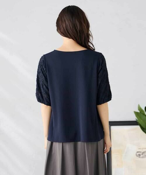 a.v.v / アー・ヴェ・ヴェ カットソー | レースジャガードスリーブトップス | 詳細18