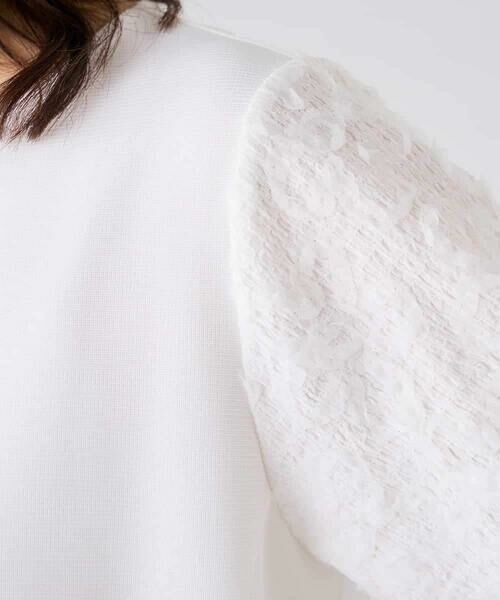 a.v.v / アー・ヴェ・ヴェ カットソー | レースジャガードスリーブトップス | 詳細23