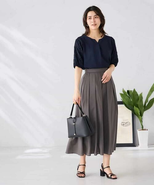 a.v.v / アー・ヴェ・ヴェ カットソー | レースジャガードスリーブトップス | 詳細4