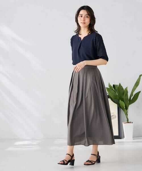 a.v.v / アー・ヴェ・ヴェ カットソー | レースジャガードスリーブトップス | 詳細5