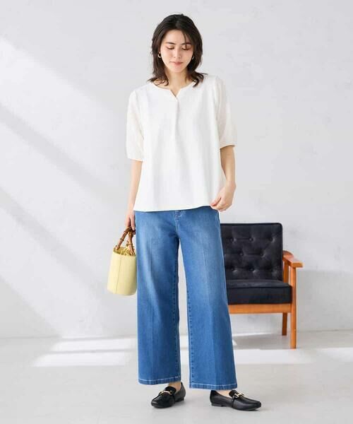 a.v.v / アー・ヴェ・ヴェ カットソー | レースジャガードスリーブトップス | 詳細8