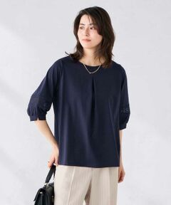 a.v.v / アー・ヴェ・ヴェ カットソー | 袖口レースチュニックカットソー