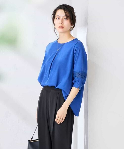 a.v.v / アー・ヴェ・ヴェ カットソー | 袖口レースチュニックカットソー | 詳細1