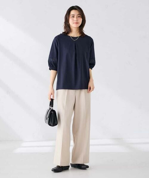 a.v.v / アー・ヴェ・ヴェ カットソー | 袖口レースチュニックカットソー | 詳細10