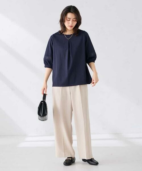 a.v.v / アー・ヴェ・ヴェ カットソー | 袖口レースチュニックカットソー | 詳細11