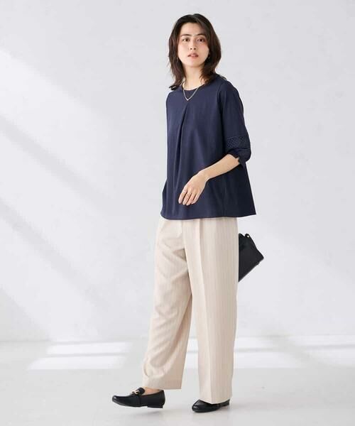 a.v.v / アー・ヴェ・ヴェ カットソー | 袖口レースチュニックカットソー | 詳細13